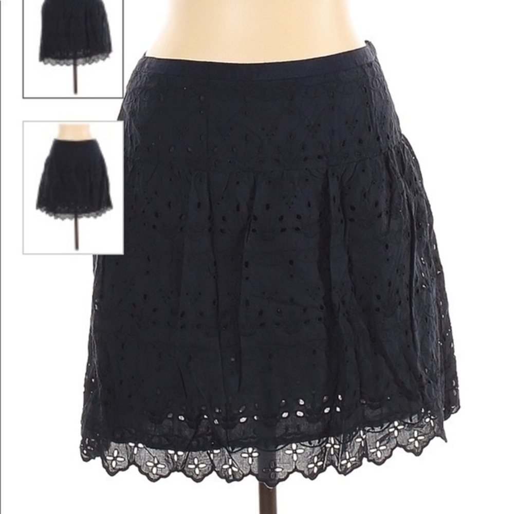Anne Taylor Loft Skirt, navy blue, Size 4
